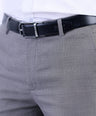 Formal Entry Micro Checks Slim Fit Trouser - Cloud Burst