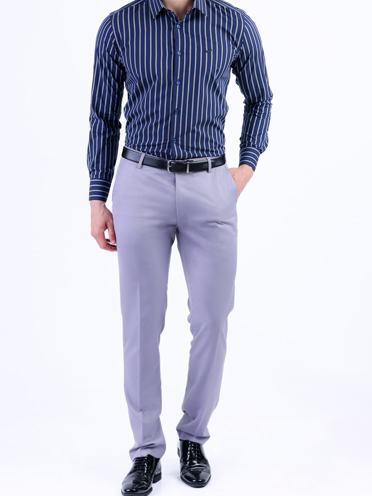 Formal Slim Fit Shirt - Methly Blue