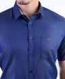 Evening Plain Slim Fit Shirt - True Navy