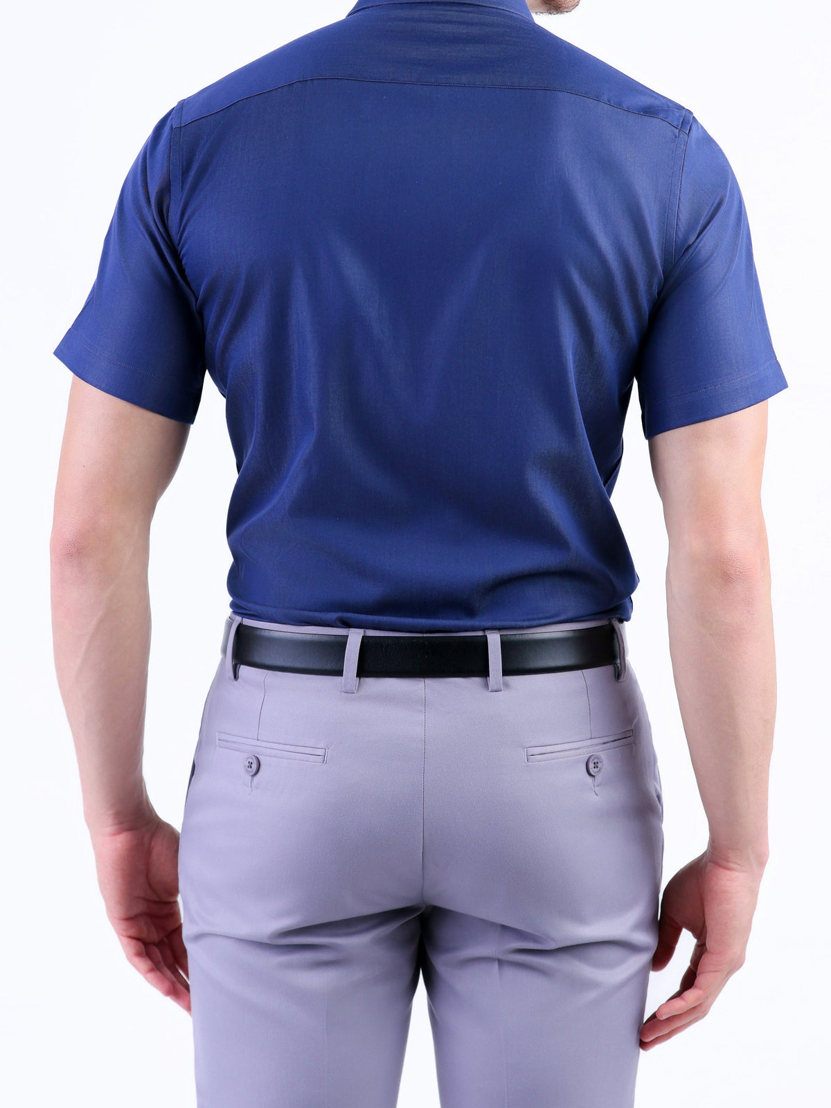 Evening Plain Slim Fit Shirt - True Navy