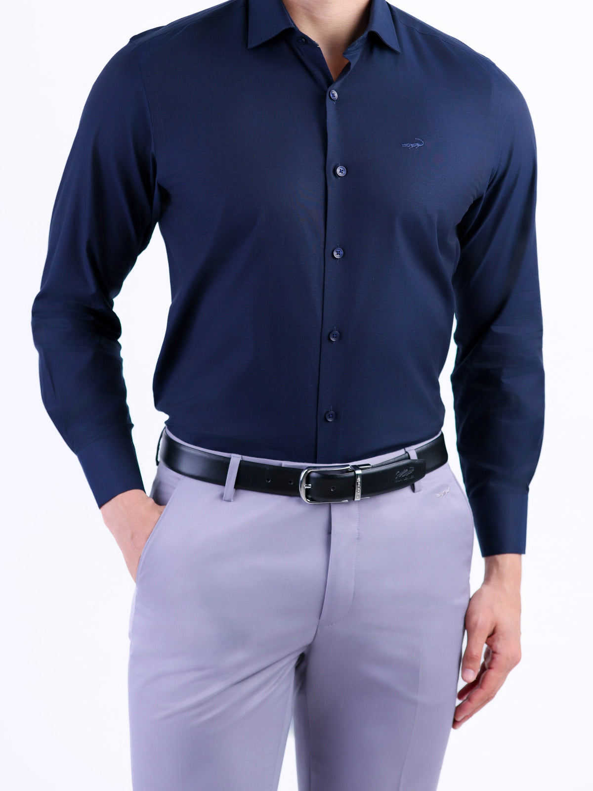 Evening Regular Fit Shirt - Blue Depths