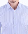 Formal Stripe Slim Fit Shirt - Little Boy Blue