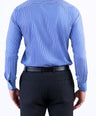 Formal Stripe Slim Fit Shirt - Cosmic Blue