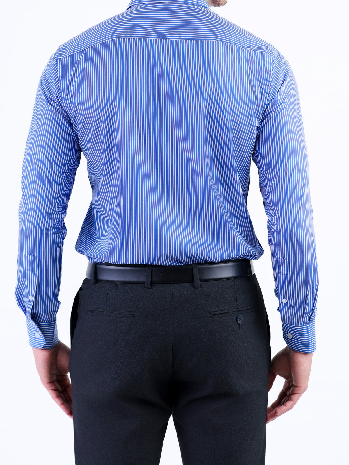 Formal Stripe Slim Fit Shirt - Cosmic Blue