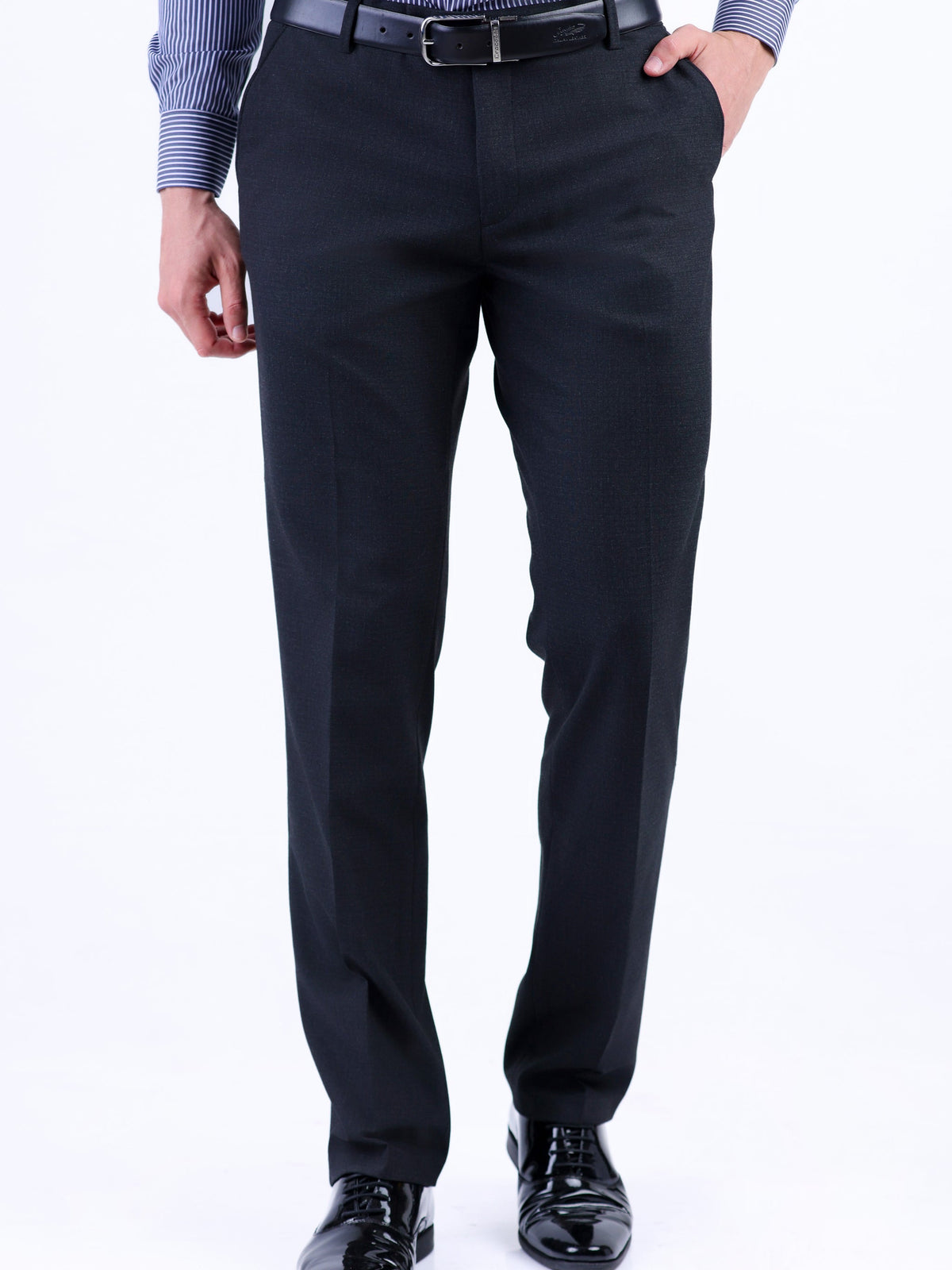 Formal Entry Dobby Slim Fit Trouser - Black