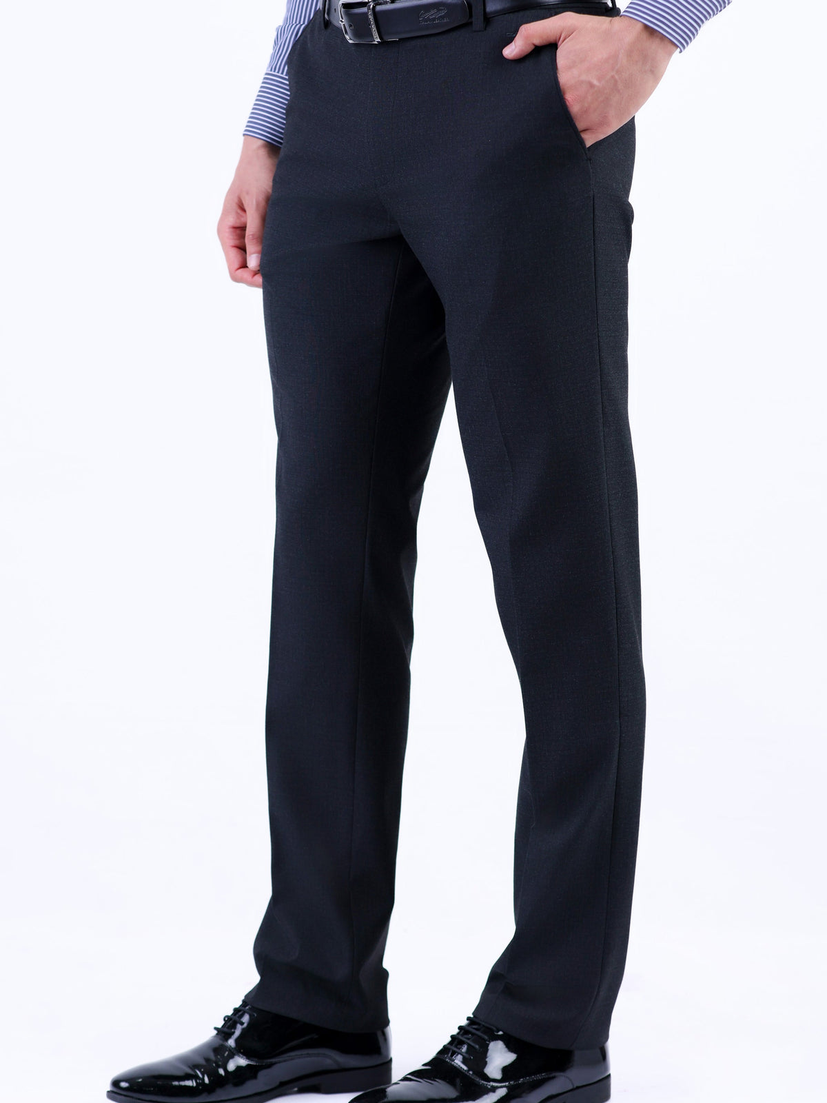 Formal Entry Dobby Slim Fit Trouser - Black