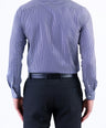 Formal Stripe Slim Fit Shirt - Navy