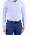 Formal Stripe Slim Fit Shirt - Gray Down