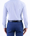 Formal Stripe Slim Fit Shirt - Gray Down