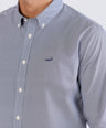 Crocodile Semi Casual Printed Slim Fit-China Blue