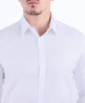Formal Dobby Slim Fit Shirt - White