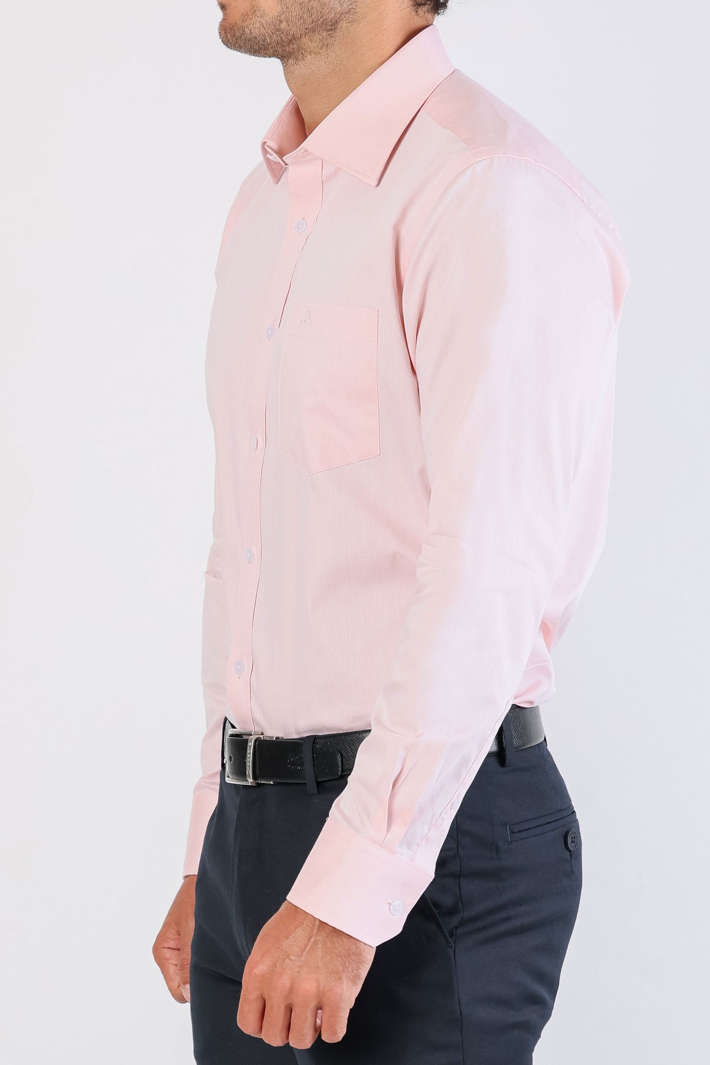 Crocodile Seasonal Formal Plain Slim Fit-Veiled Rose