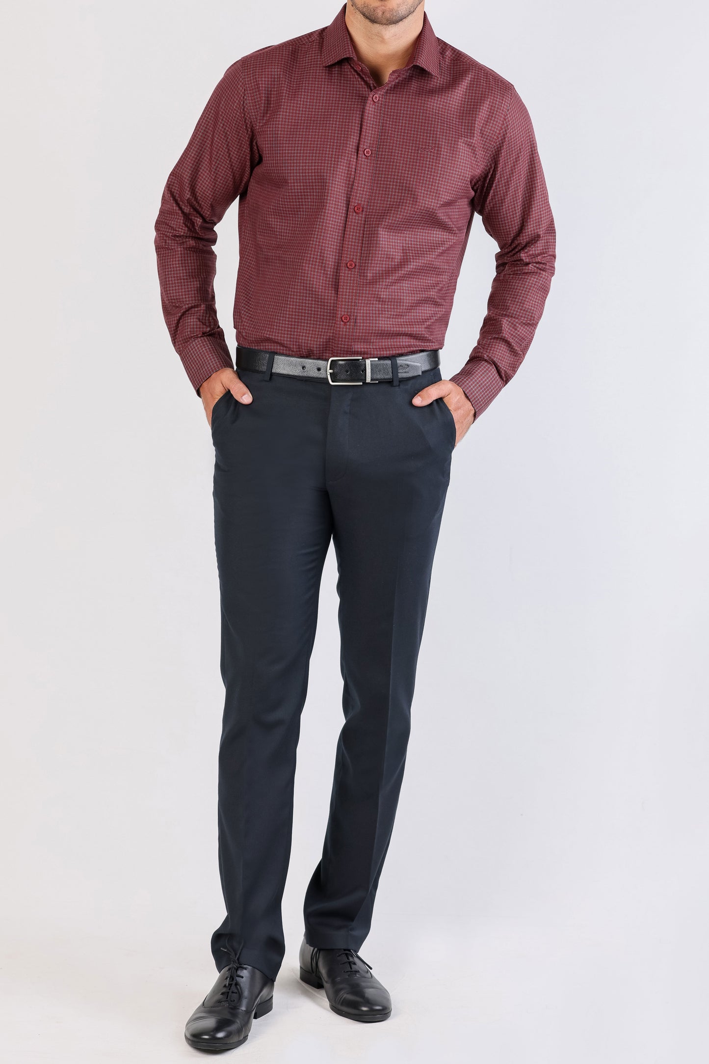 Crocodile Evening Slim Fit-Burn Red
