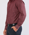 Crocodile Evening Slim Fit-Burn Red