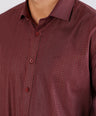 Crocodile Evening Slim Fit-Burn Red
