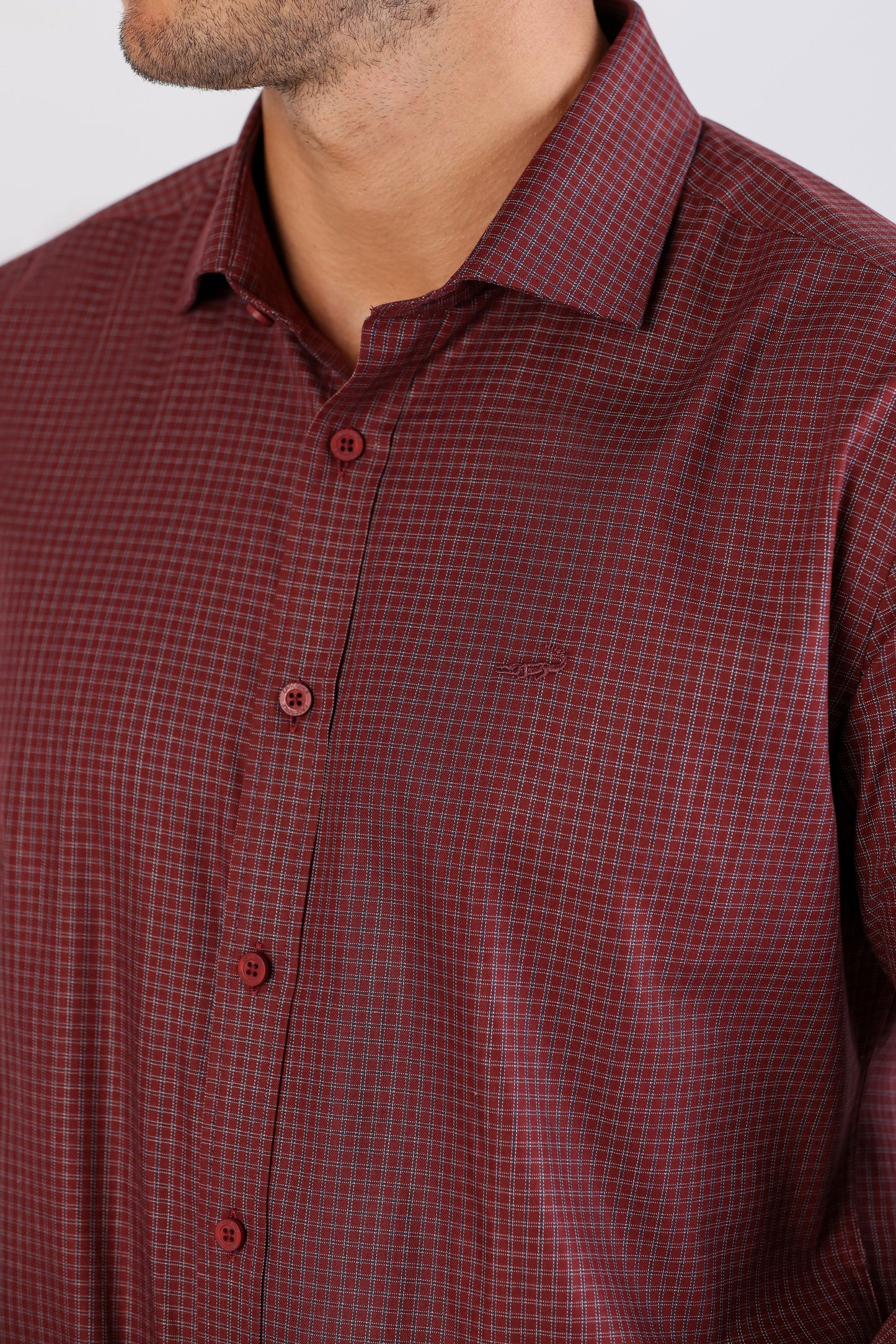 Crocodile Evening Slim Fit-Burn Red