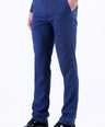 Formal Entry Micro Checks Slim Fit Trouser - Blue Faience