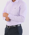 Crocodile Semi Casual Dobby Slim Fit-Sweet Lavender
