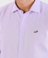 Crocodile Semi Casual Dobby Slim Fit-Sweet Lavender