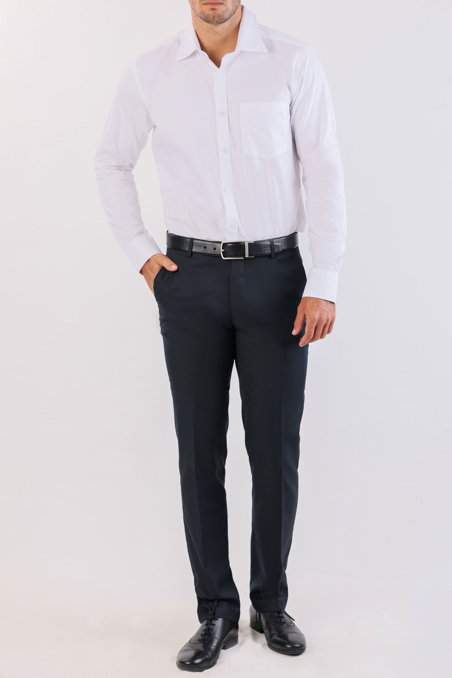 Crocodile Seasonal Formal Plain Slim Fit-Vapous Grey