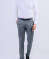 Formal Seasonal Plain White Slim Fit Shirt - Egret