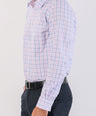 Crocodile Semi Casual Checks Slim Fit-Creole Pink
