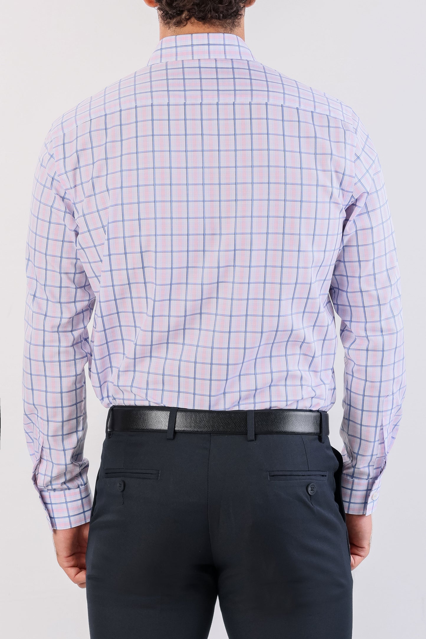 Crocodile Semi Casual Checks Slim Fit-Creole Pink