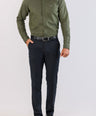 Crocodile Semi Casual Dobby Slim Fit-London Green