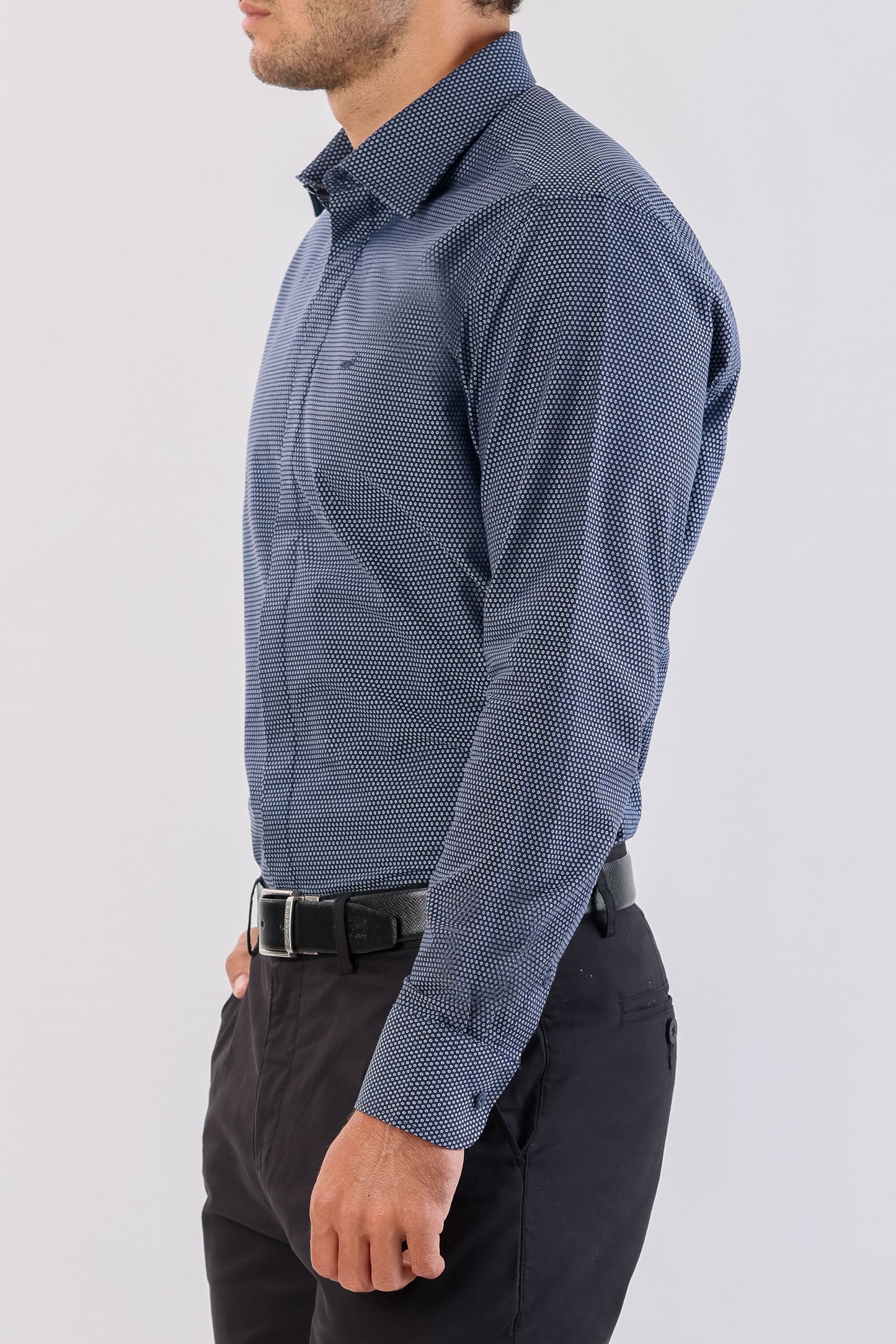 Crocodile Evening Printed Slim Fit-Navy
