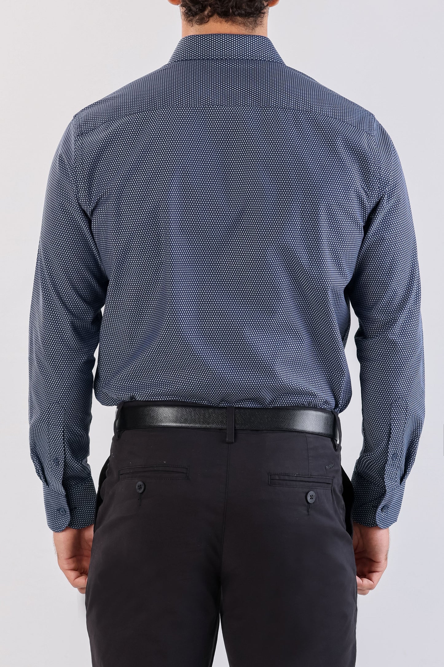 Crocodile Evening Printed Slim Fit-Navy
