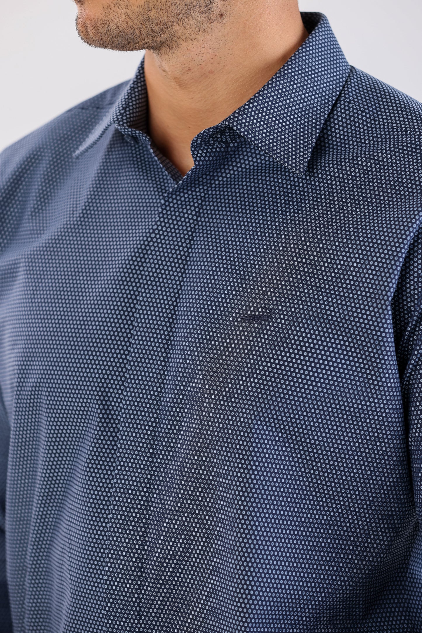 Crocodile Evening Printed Slim Fit-Navy