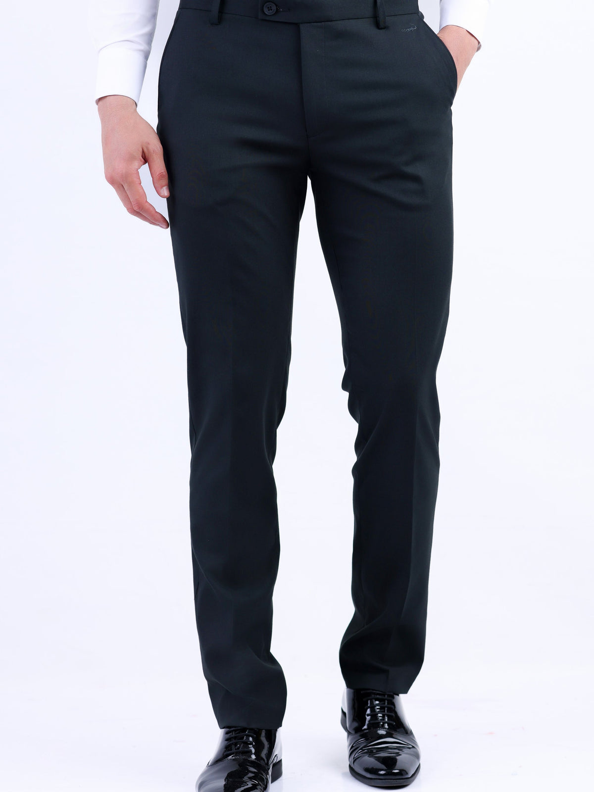 Formal Entry Plain Slim Fit Trouser - Black Inck