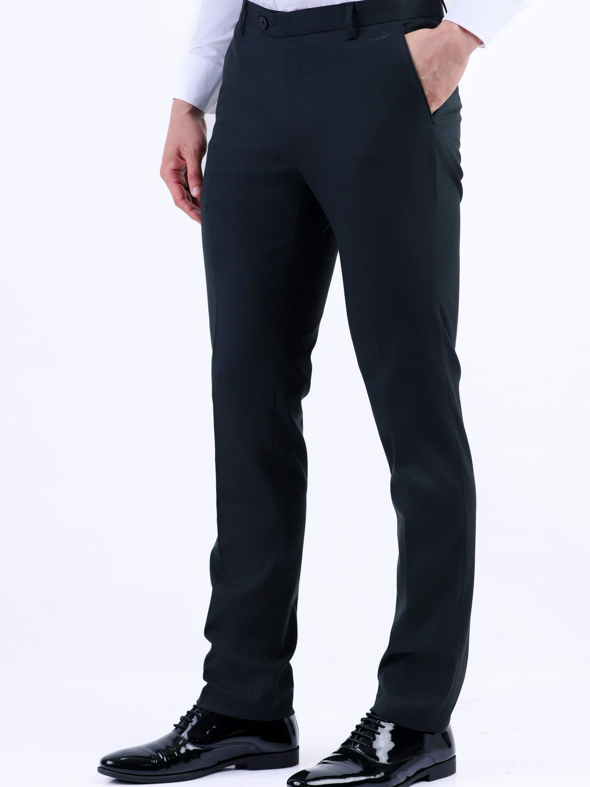Formal Entry Plain Slim Fit Trouser - Black Inck