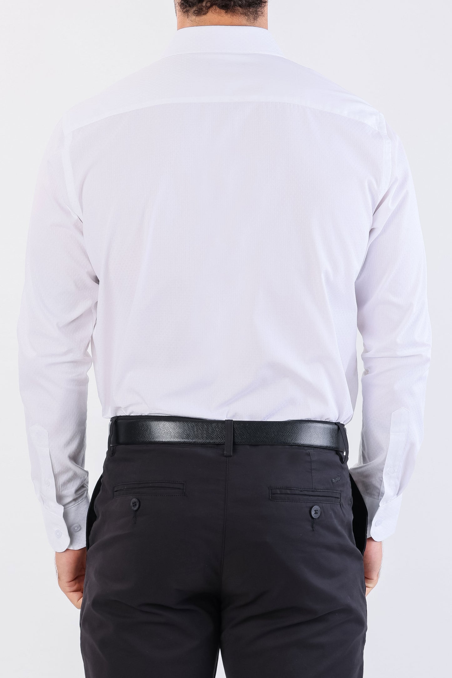 Crocodile Seasonal Formal Plain Slim Fit-Gardenia