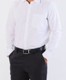 Crocodile Formal Plain Slim Fit Shirt-Egret