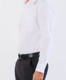 Crocodile Formal Plain Slim Fit Shirt-Egret