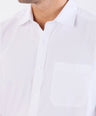 Crocodile Formal Plain Slim Fit Shirt-Egret