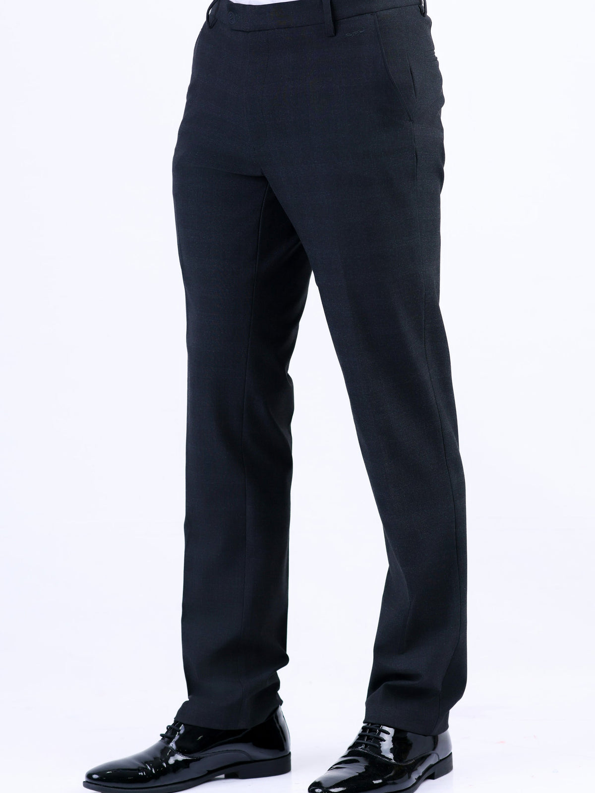 Formal Entry Dobby Slim Fit Trouser - Black Inck