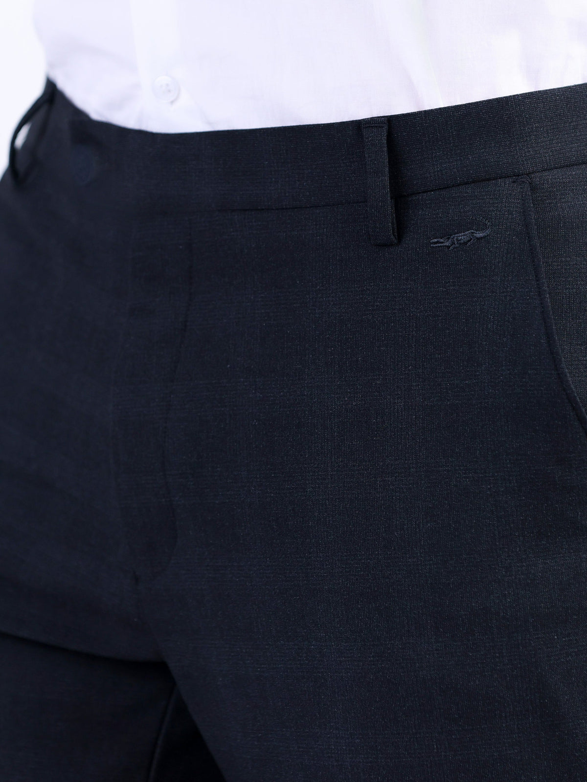 Formal Entry Dobby Slim Fit Trouser - Black Inck