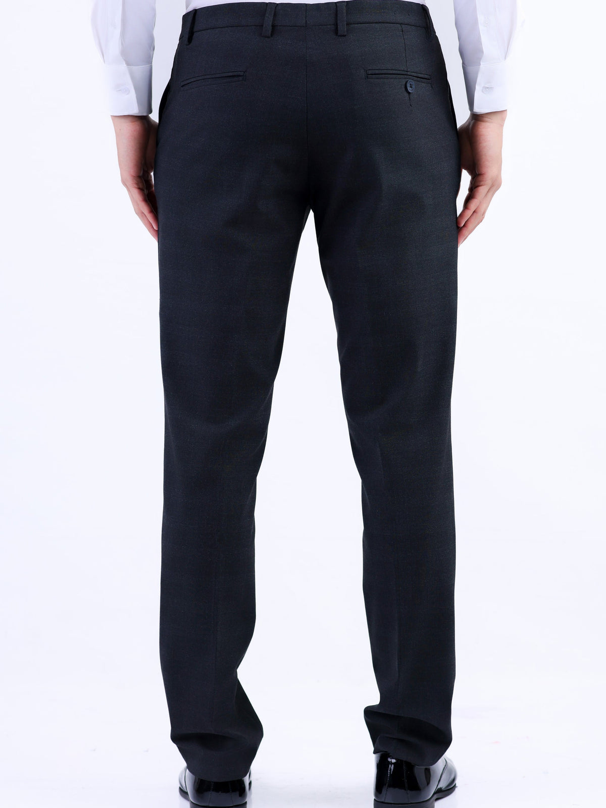 Formal Entry Dobby Slim Fit Trouser - Black Inck