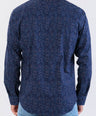Crocodile Semi Casual Printed Sport Fit-Blue Depths