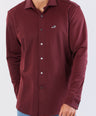 Crocodile Semi Casual Knit Slim Fit-Oxblood Red