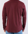 Crocodile Semi Casual Knit Slim Fit-Oxblood Red