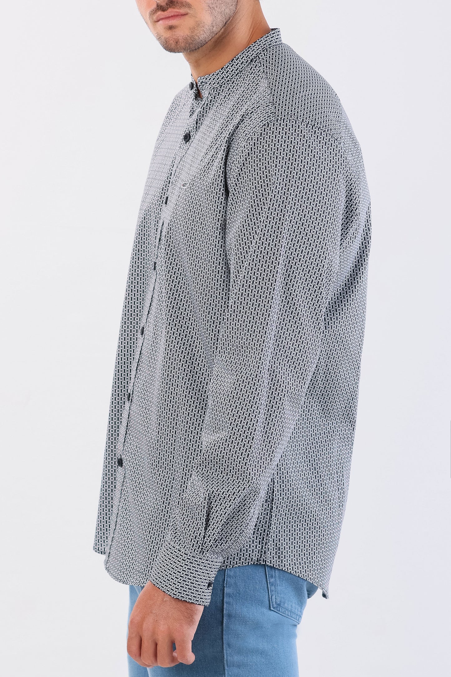 Crocodile Semi Casual Printed Sport Fit-Raven