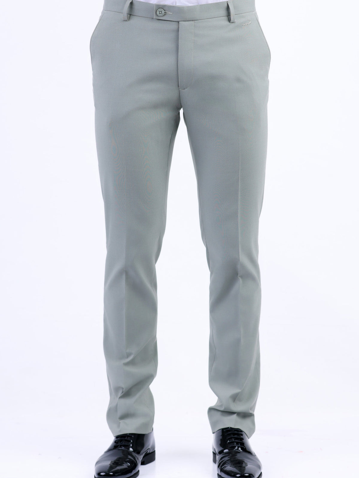 Formal Entry Plain Slim Fit Trouser - Hedge Green