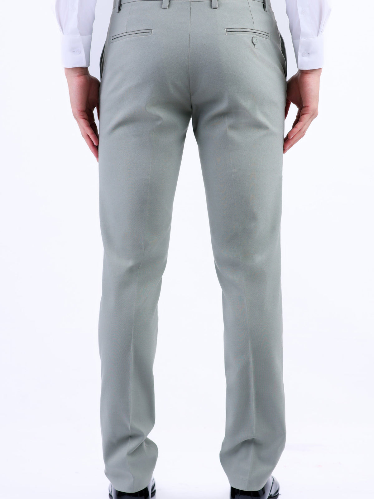Formal Entry Plain Slim Fit Trouser - Hedge Green