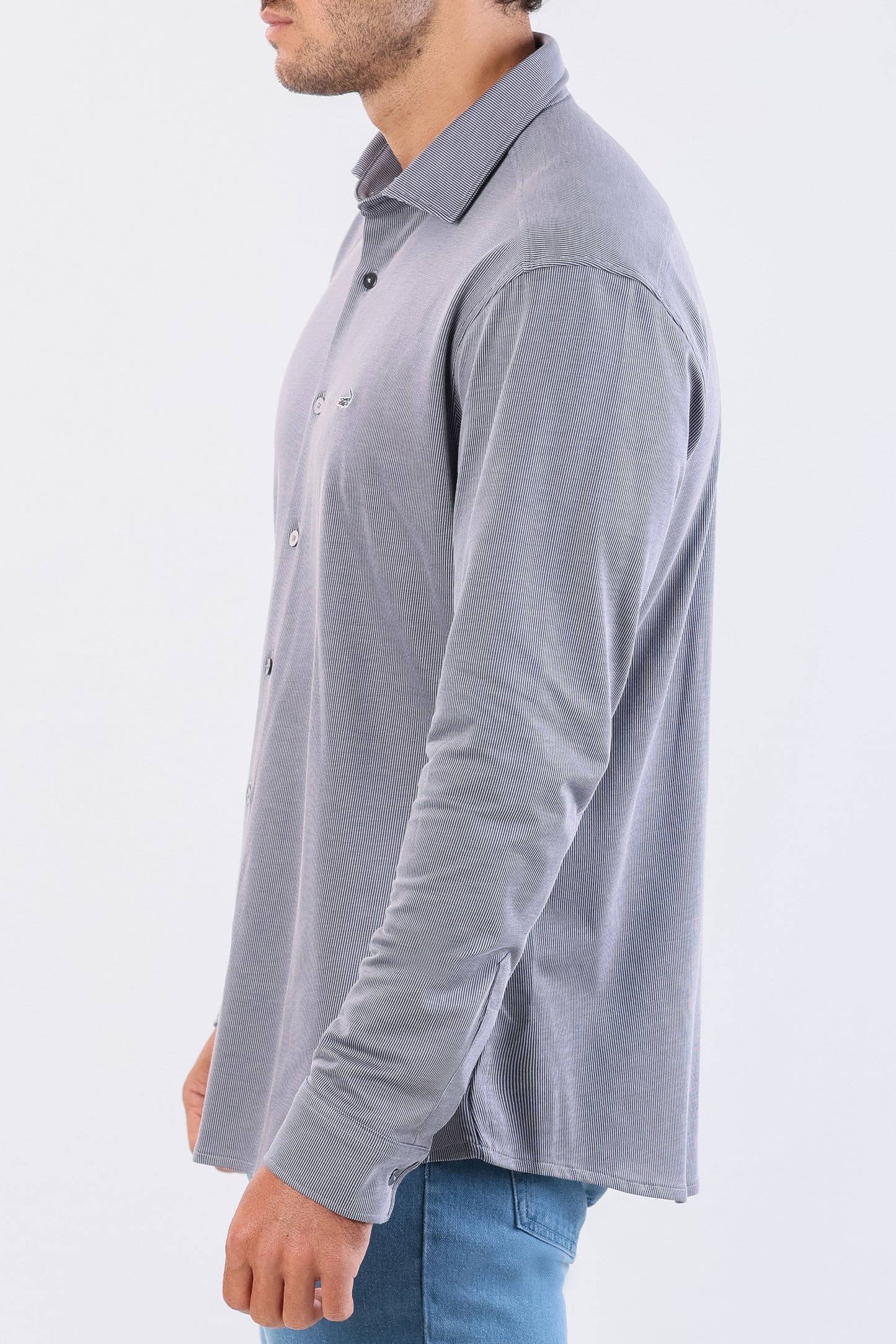 Crocodile Semi Casual Knit Slim Fit-Estate Blue