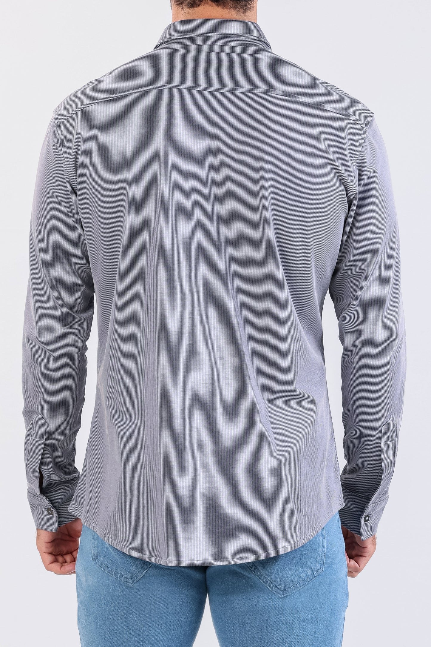 Crocodile Semi Casual Knit Slim Fit-Estate Blue