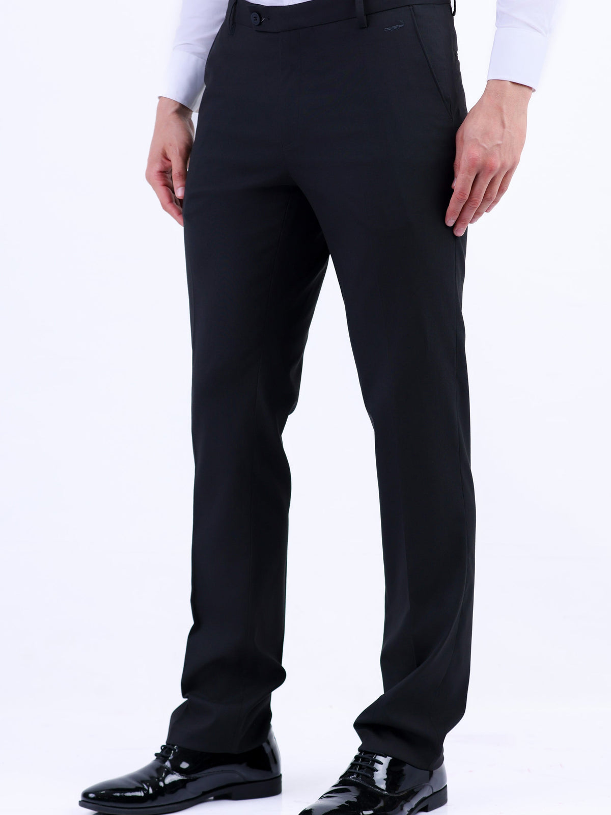 Formal Entry Dobby Slim Fit Trouser - Jet Set