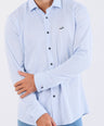 Crocodile Semi Casual Knit Slim Fit-Blue Bell